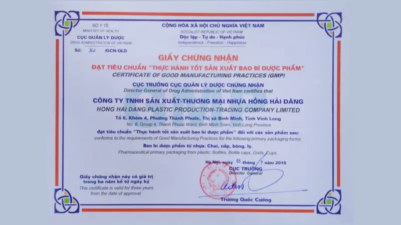 Nhà máy sản xuất bao bì Hồng Hải Đăng
