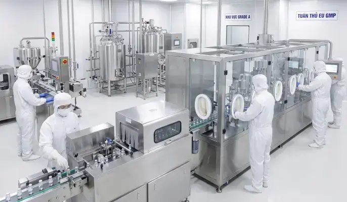 Lựa chọn dây chuyền máy móc nhà máy tiêu chuẩn EU-GMP (Tối Ưu Chi Phí & Tiến Độ)