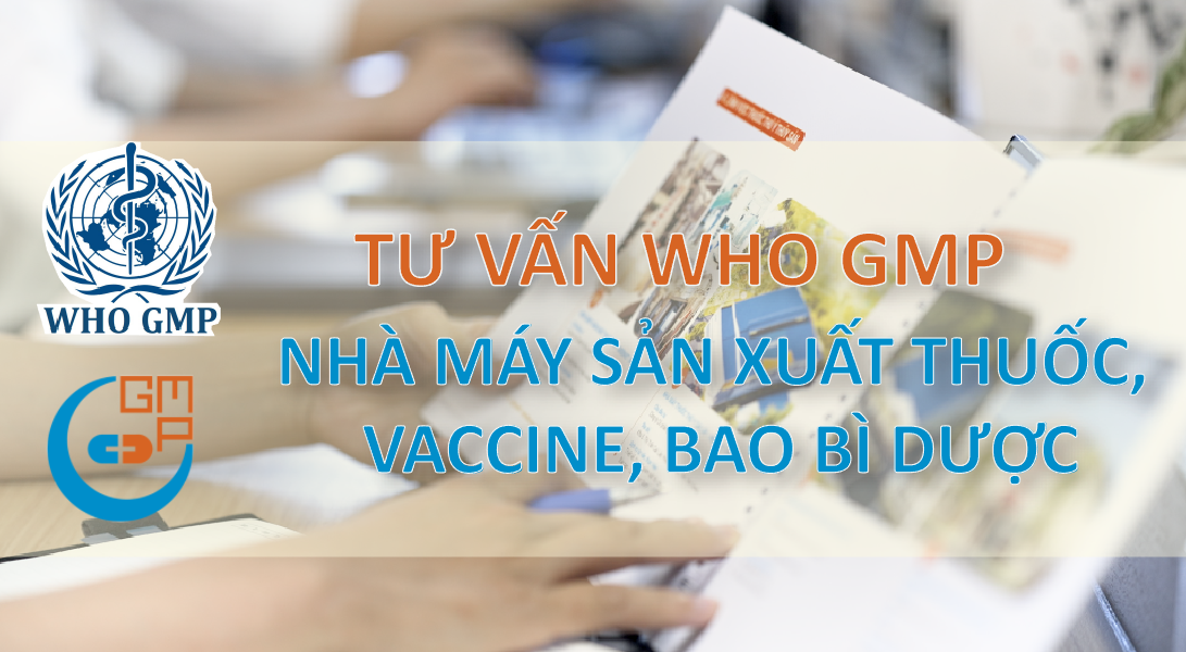 Tư vấn WHO GMP cho nhà máy sản xuất thuốc, vaccine, bao bì dược